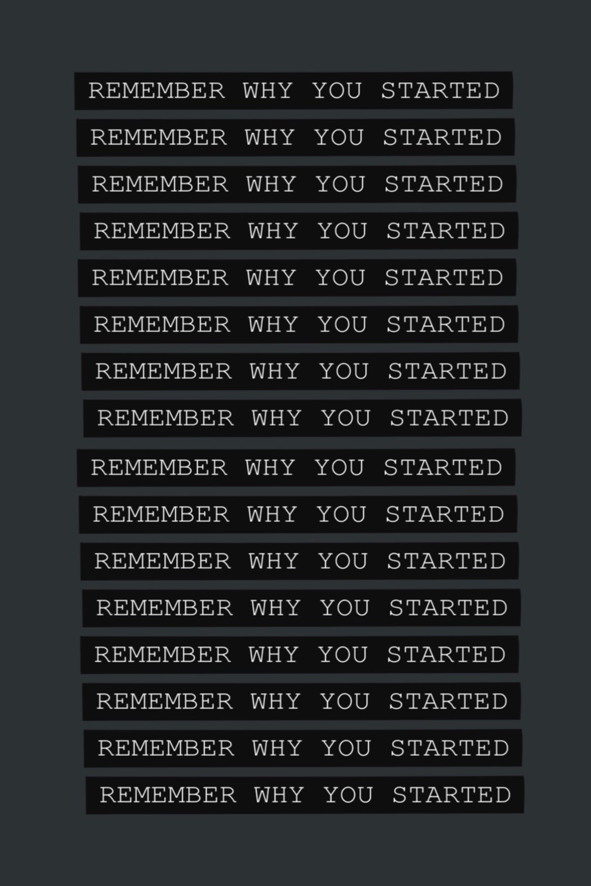 Remember Why
