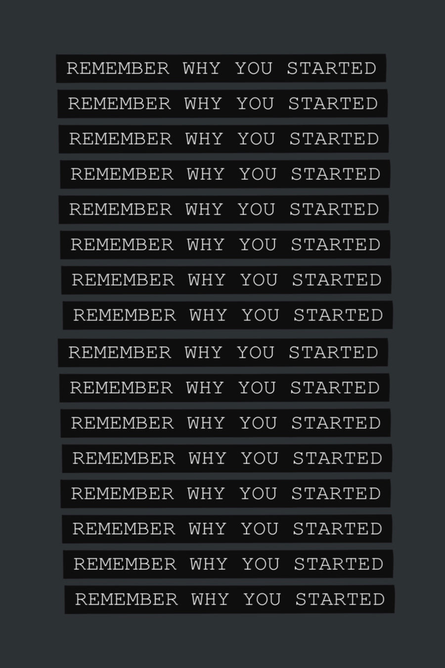 Remember Why