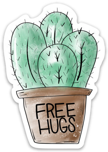 Free hugs sticker