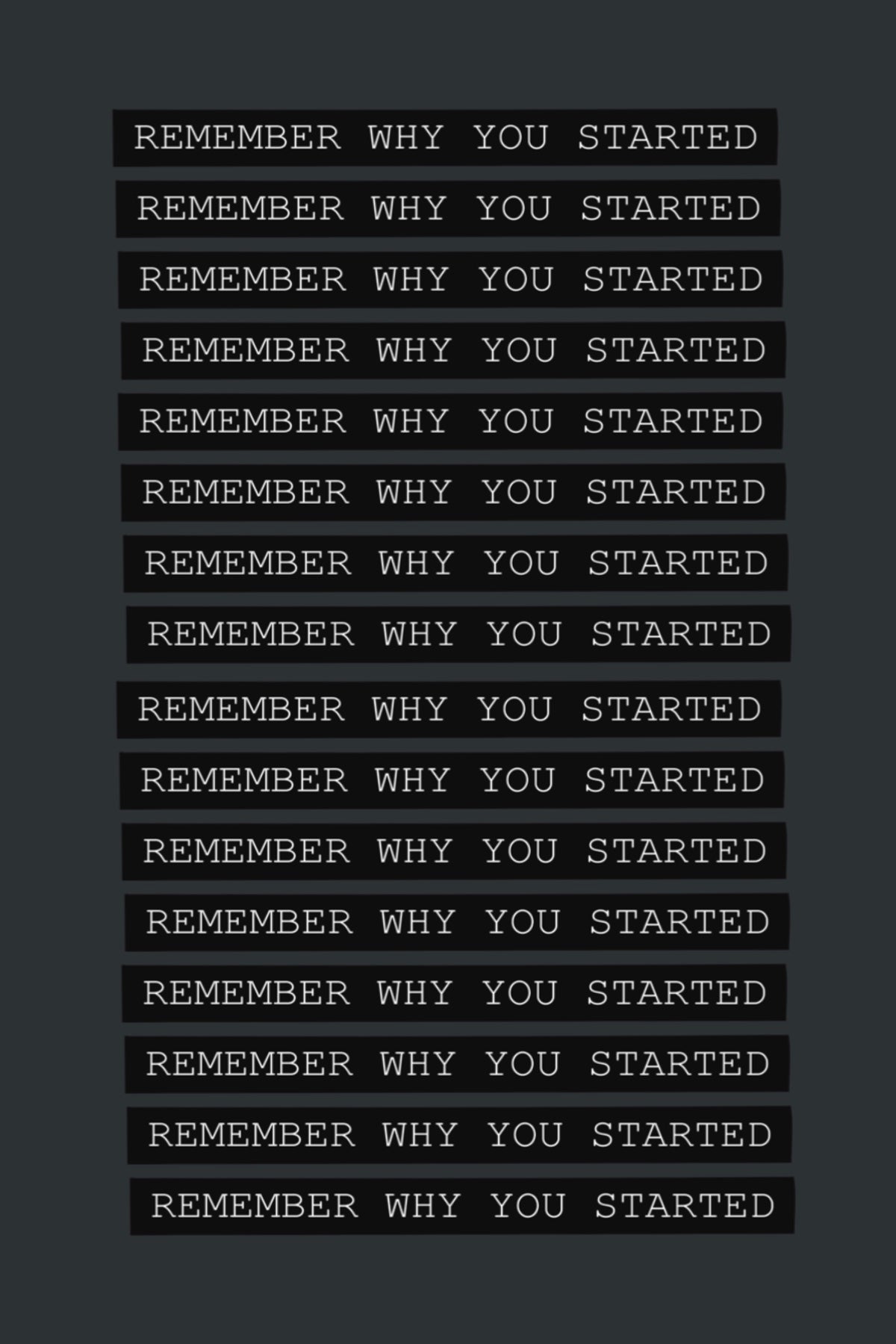 Remember Why