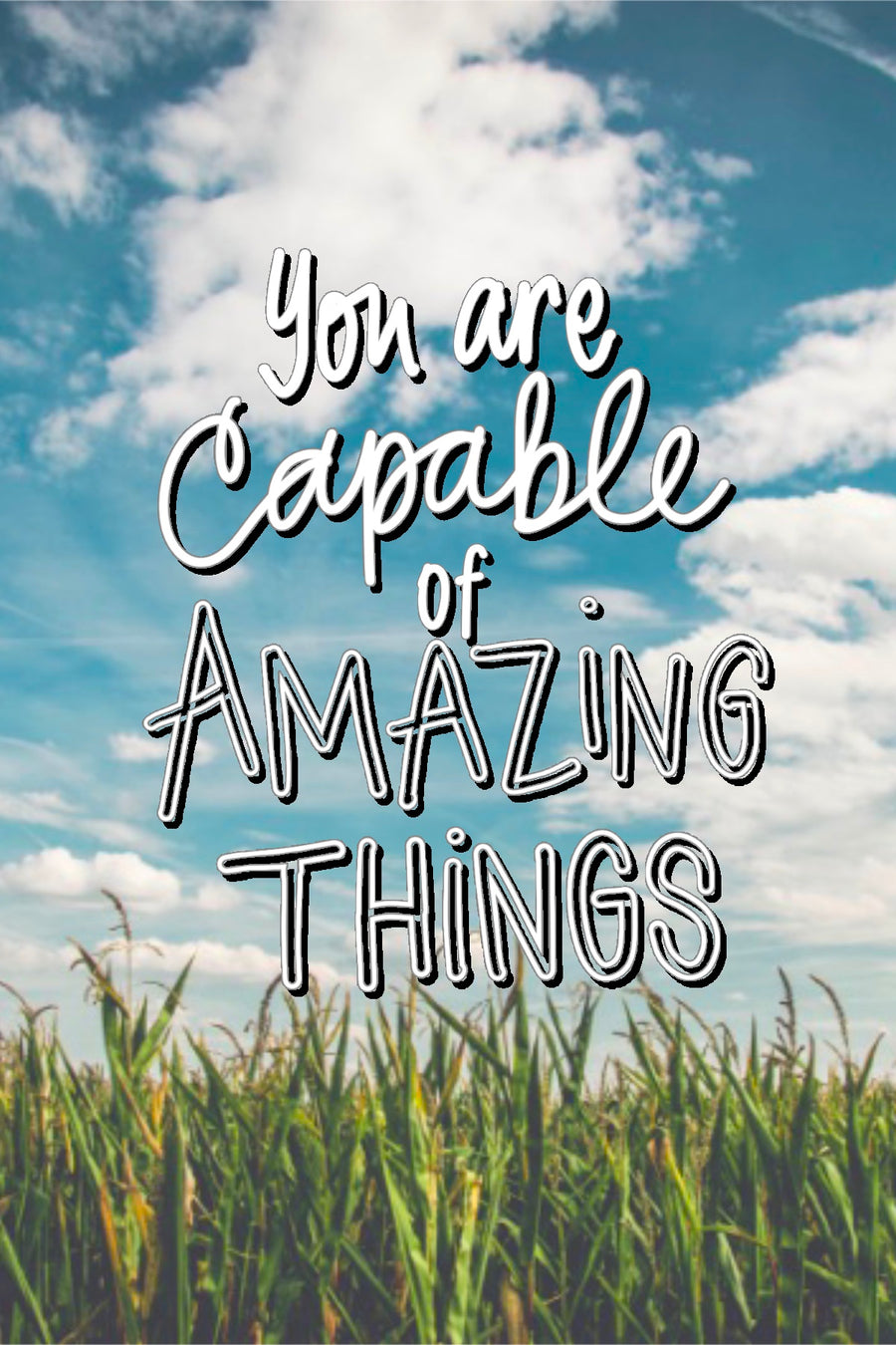 You Are Capable postcard