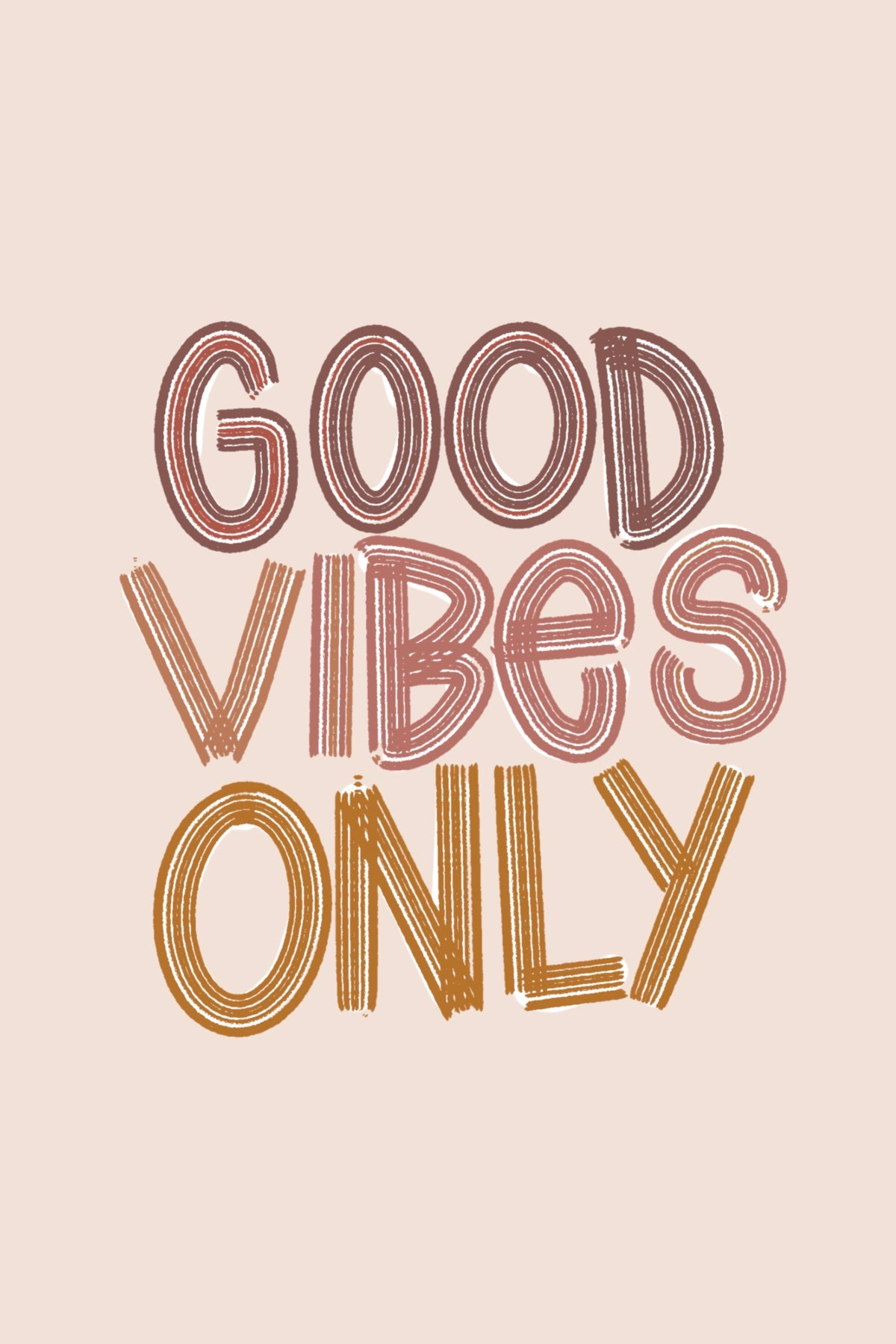 Good Vibes Only postcard