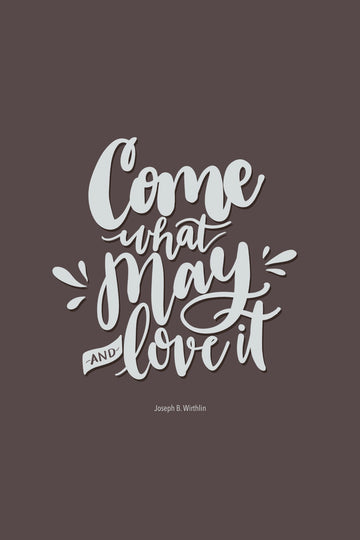 Come What May postcard