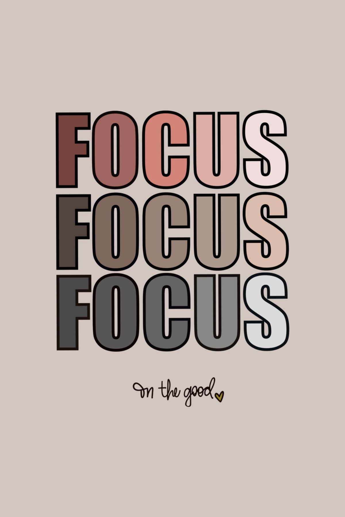 Focus Good postcard