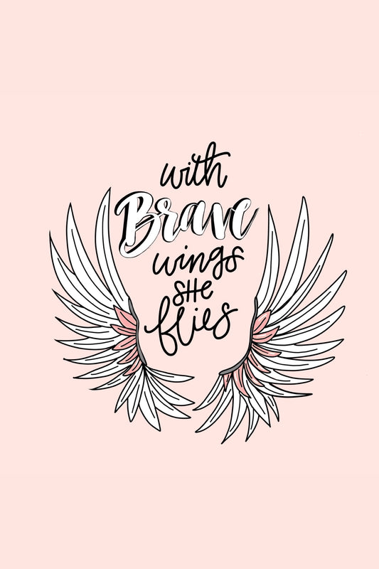 Brave Wings postcard