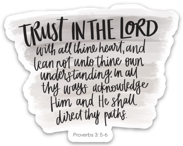 Trust in the Lord sticker