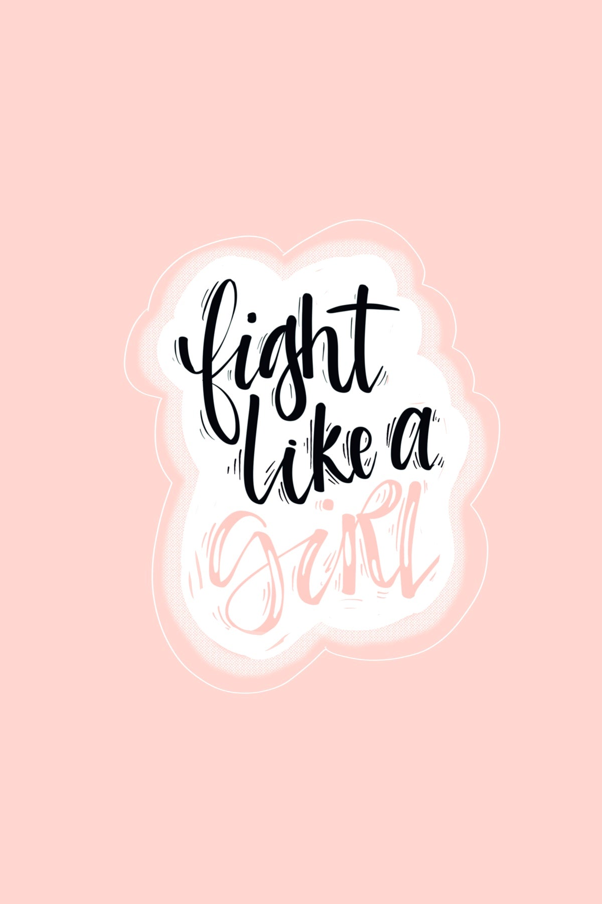 Fight Like A Girl postcard