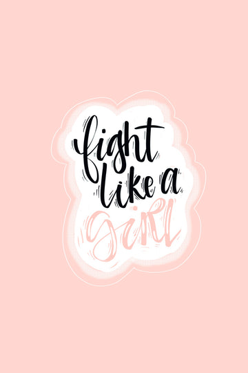 Fight Like A Girl postcard